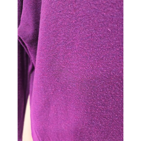 Two Twenty Five Purple Cashmere Blend Sweater Womens Large Casual Office Career - Picture 4 of 8